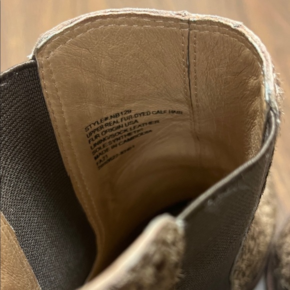 Madewell Laura Chelsea boots leopard print calf hair, size 8 1/2 - Picture 6 of 9